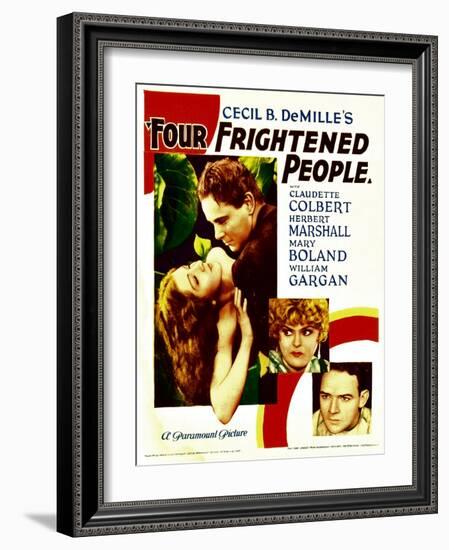 Four Frightened People, Claudette Colbert, Herbert Marshall, 1934-null-Framed Photo