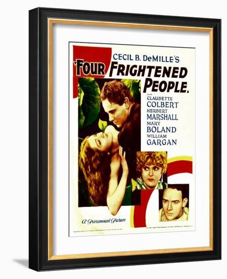 Four Frightened People, Claudette Colbert, Herbert Marshall, 1934-null-Framed Photo