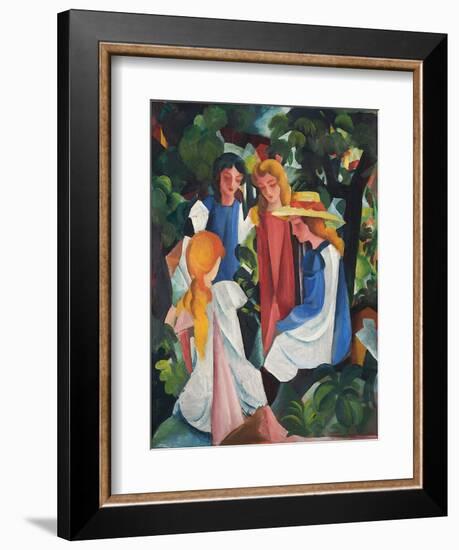 Four Girls, 1912-1913-August Macke-Framed Giclee Print