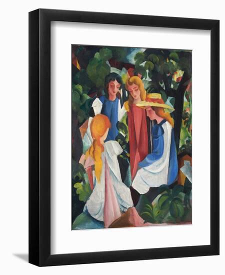 Four Girls, 1912-1913-August Macke-Framed Giclee Print