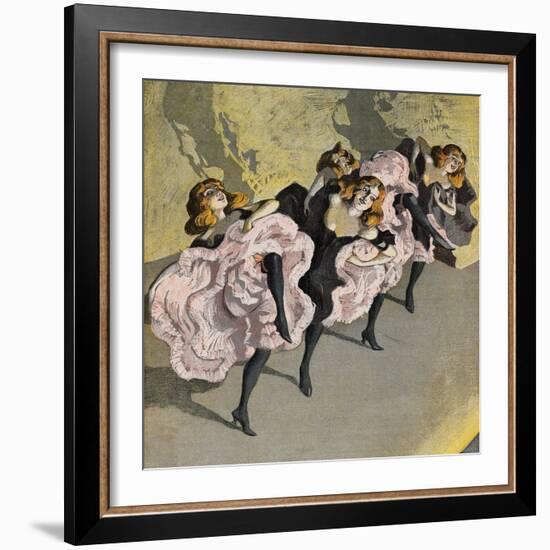 Four Girls Dancing Cancan-Bettmann-Framed Giclee Print