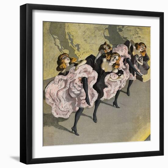 Four Girls Dancing Cancan-Bettmann-Framed Giclee Print