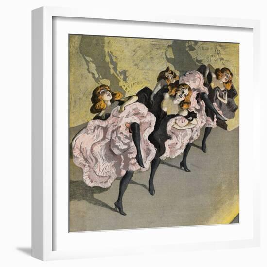 Four Girls Dancing Cancan-Bettmann-Framed Giclee Print