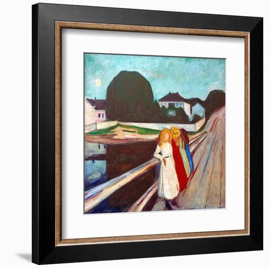 Four Girls on the Bridge, 1905-Edvard Munch-Framed Giclee Print