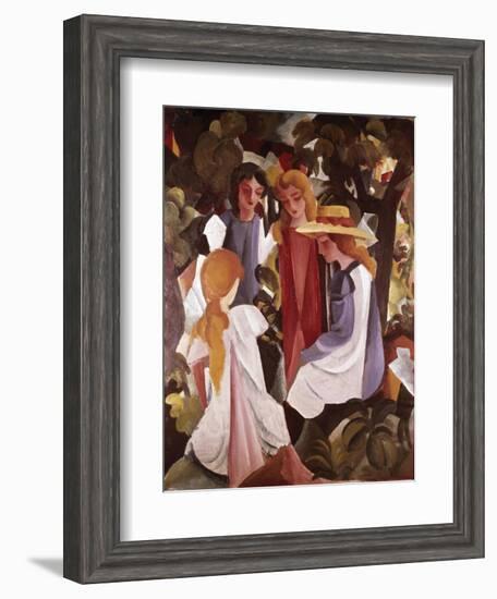 Four Girls-Auguste Macke-Framed Giclee Print