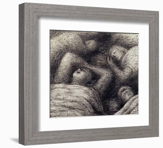 Four Grey Sleepers, 1941-Henry Moore-Framed Giclee Print