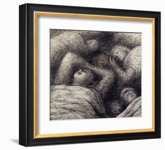 Four Grey Sleepers, 1941-Henry Moore-Framed Giclee Print