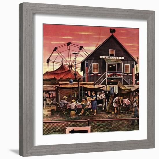 "Four-H Fair," August 28, 1948-Stevan Dohanos-Framed Giclee Print