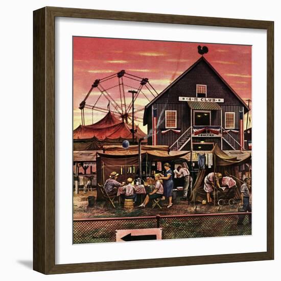 "Four-H Fair," August 28, 1948-Stevan Dohanos-Framed Giclee Print