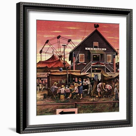 "Four-H Fair," August 28, 1948-Stevan Dohanos-Framed Giclee Print