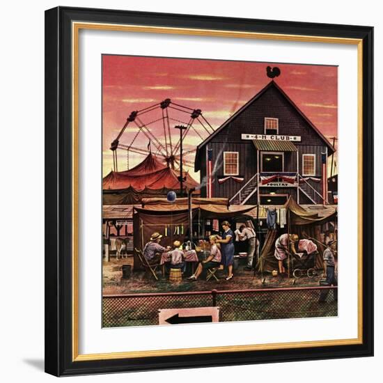 "Four-H Fair," August 28, 1948-Stevan Dohanos-Framed Giclee Print