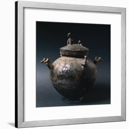Four Handled Olla with Decorations-null-Framed Giclee Print