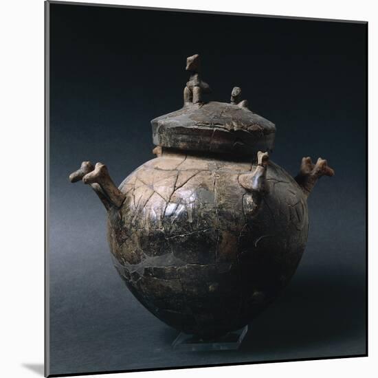 Four Handled Olla with Decorations-null-Mounted Giclee Print