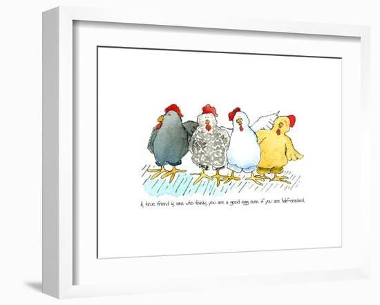 Four Hens New-Jennifer Zsolt-Framed Giclee Print