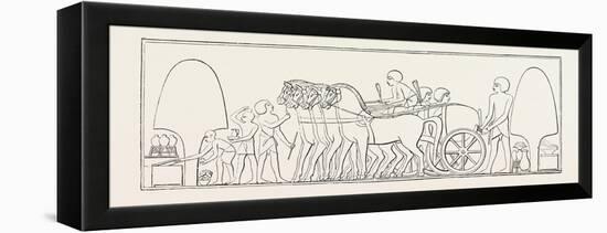 Four-Horse Chariot of a Private Person from Abd-El-Kurnah. Egypt, 1879-null-Framed Premier Image Canvas