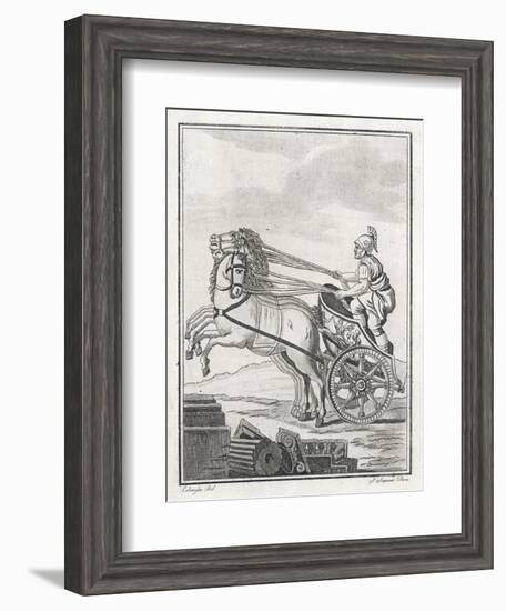 Four-Horse-Power Chariot of the Kind Used in Racing-Saint-sauveur-Framed Art Print