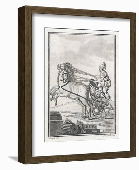 Four-Horse-Power Chariot of the Kind Used in Racing-Saint-sauveur-Framed Art Print