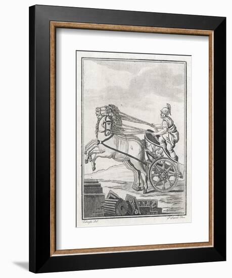 Four-Horse-Power Chariot of the Kind Used in Racing-Saint-sauveur-Framed Art Print