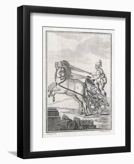 Four-Horse-Power Chariot of the Kind Used in Racing-Saint-sauveur-Framed Art Print