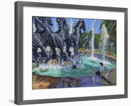 Four Horses Fountain, Manezhnaya Square, Moscow, 2016-Andrew Macara-Framed Giclee Print