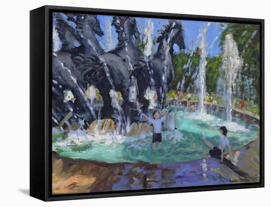 Four Horses Fountain, Manezhnaya Square, Moscow, 2016-Andrew Macara-Framed Premier Image Canvas