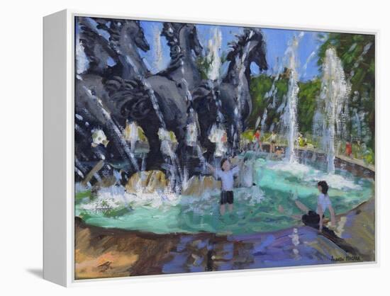 Four Horses Fountain, Manezhnaya Square, Moscow, 2016-Andrew Macara-Framed Premier Image Canvas