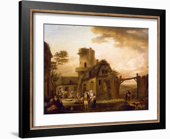 Four Hours of Day: Night, 1774-Louis Joseph Watteau-Framed Giclee Print