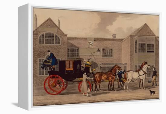 Four in Hand, 1825 (Coloured Engraving)-James Pollard-Framed Premier Image Canvas