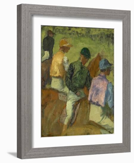 Four Jockeys, 1889-Edgar Degas-Framed Giclee Print