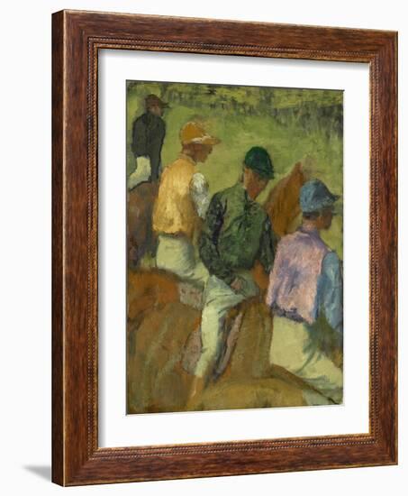 Four Jockeys, 1889-Edgar Degas-Framed Giclee Print