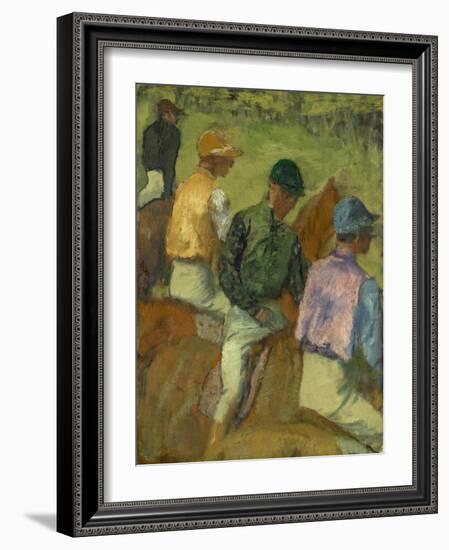 Four Jockeys, 1889-Edgar Degas-Framed Giclee Print