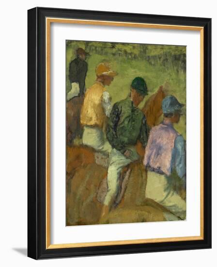 Four Jockeys, 1889-Edgar Degas-Framed Giclee Print