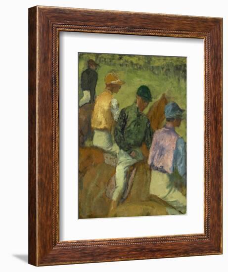 Four Jockeys, 1889-Edgar Degas-Framed Giclee Print