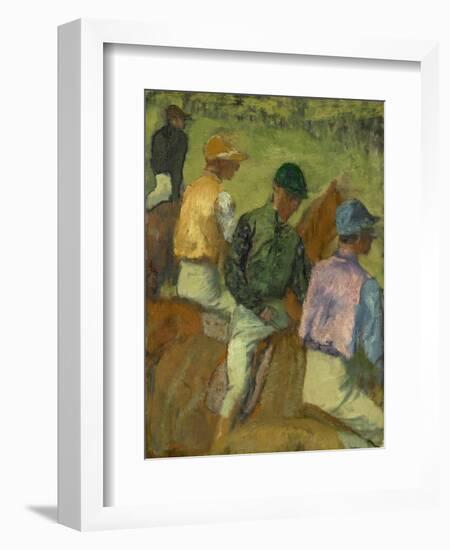 Four Jockeys, 1889-Edgar Degas-Framed Giclee Print