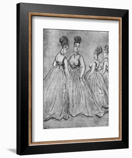 Four Ladies, 19th Century-Constantin Guys-Framed Giclee Print