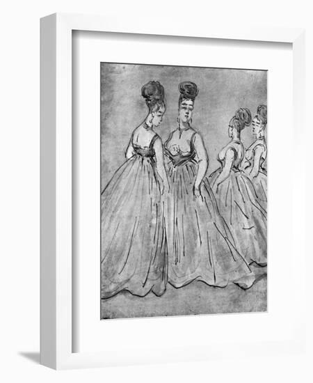 Four Ladies, 19th Century-Constantin Guys-Framed Giclee Print