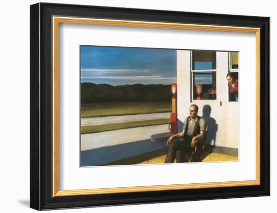 Four Lane road, 1956-Edward Hopper-Framed Premium Giclee Print