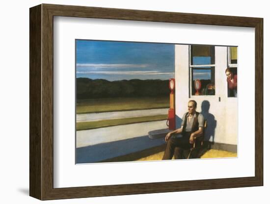 Four Lane road, 1956-Edward Hopper-Framed Premium Giclee Print