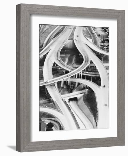 Four-Level Interchange at Turnpike-Philip Gendreau-Framed Photographic Print