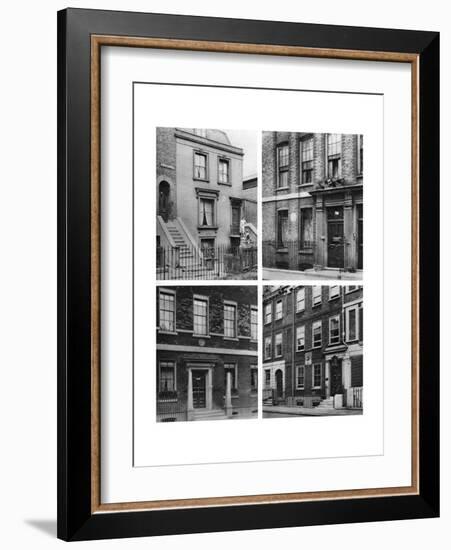 Four London Houses of Famous Men, London, 1926-1927-McLeish-Framed Giclee Print