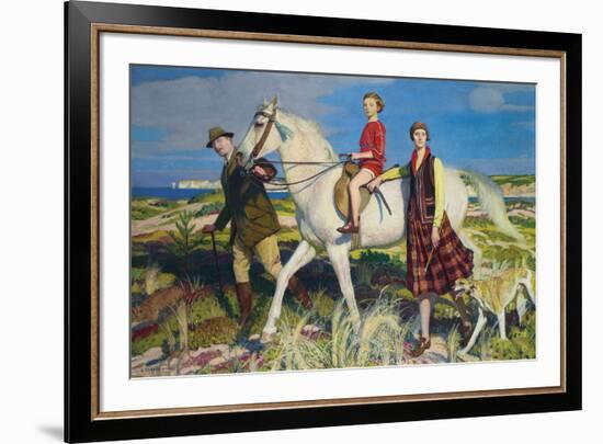 Four Loves I Found, a Woman, a Child, a Horse and a Hound-George Spencer Watson-Framed Giclee Print