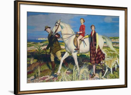 Four Loves I Found, a Woman, a Child, a Horse and a Hound-George Spencer Watson-Framed Giclee Print