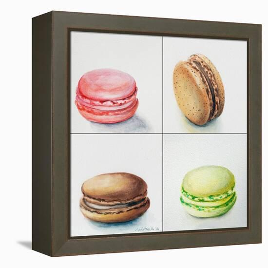 Four Macaroons-Jennifer Redstreake Geary-Framed Stretched Canvas