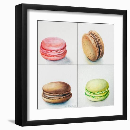 Four Macaroons-Jennifer Redstreake Geary-Framed Art Print