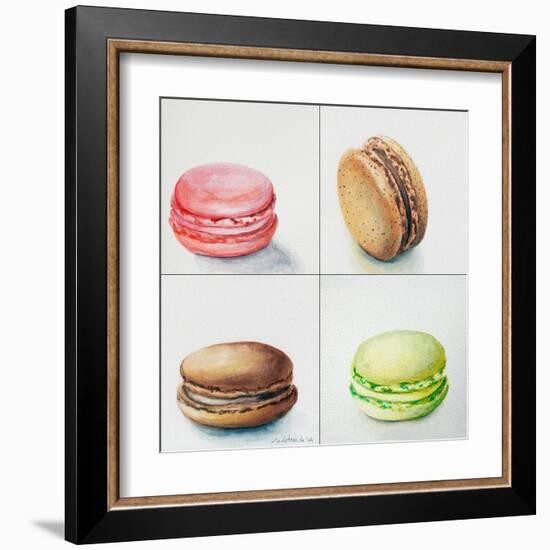 Four Macaroons-Jennifer Redstreake Geary-Framed Art Print