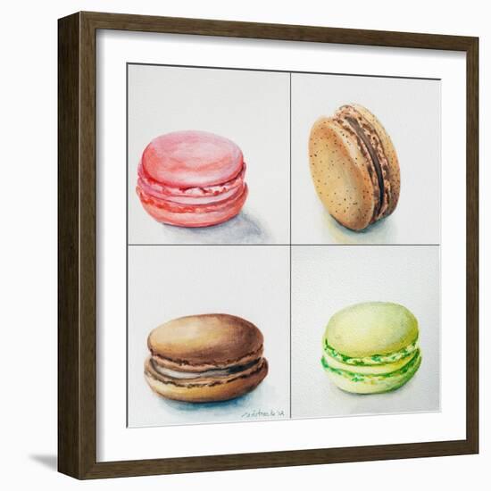 Four Macaroons-Jennifer Redstreake Geary-Framed Premium Giclee Print