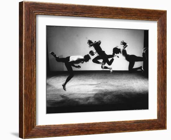 Four Male Members of the Limon Company Rehearsing-Gjon Mili-Framed Photographic Print