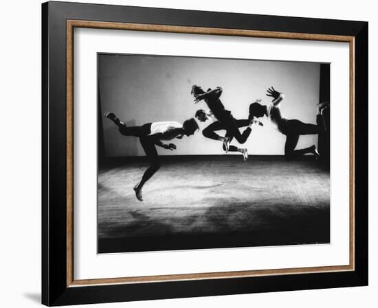 Four Male Members of the Limon Company Rehearsing-Gjon Mili-Framed Photographic Print