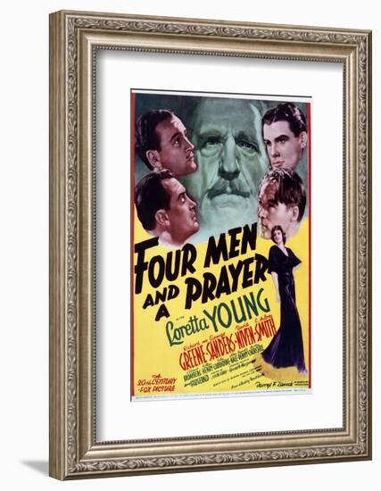 Four Men and a Prayer - Movie Poster Reproduction-null-Framed Photo