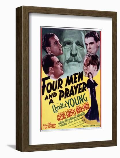 Four Men and a Prayer - Movie Poster Reproduction-null-Framed Photo